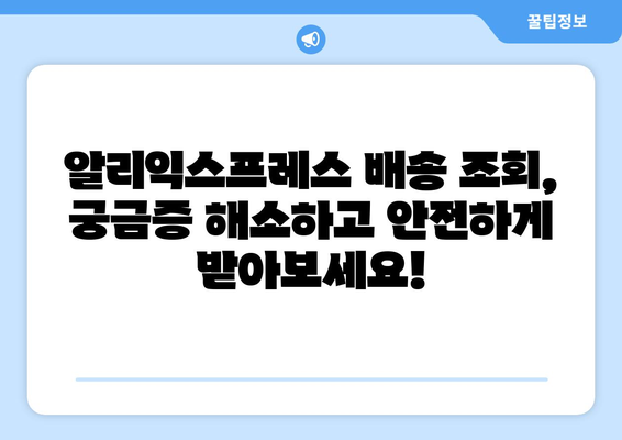 알리익스프레스 배송조회| 기다림의 고통, 이제 그만! | 빠르고 정확한 배송 현황 확인 방법