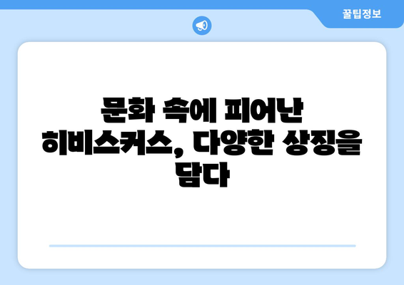 히비스커스의 상징| 문화와 역사 속에 피어난 의미 | 꽃말, 전설, 민속, 상징, 문화, 역사