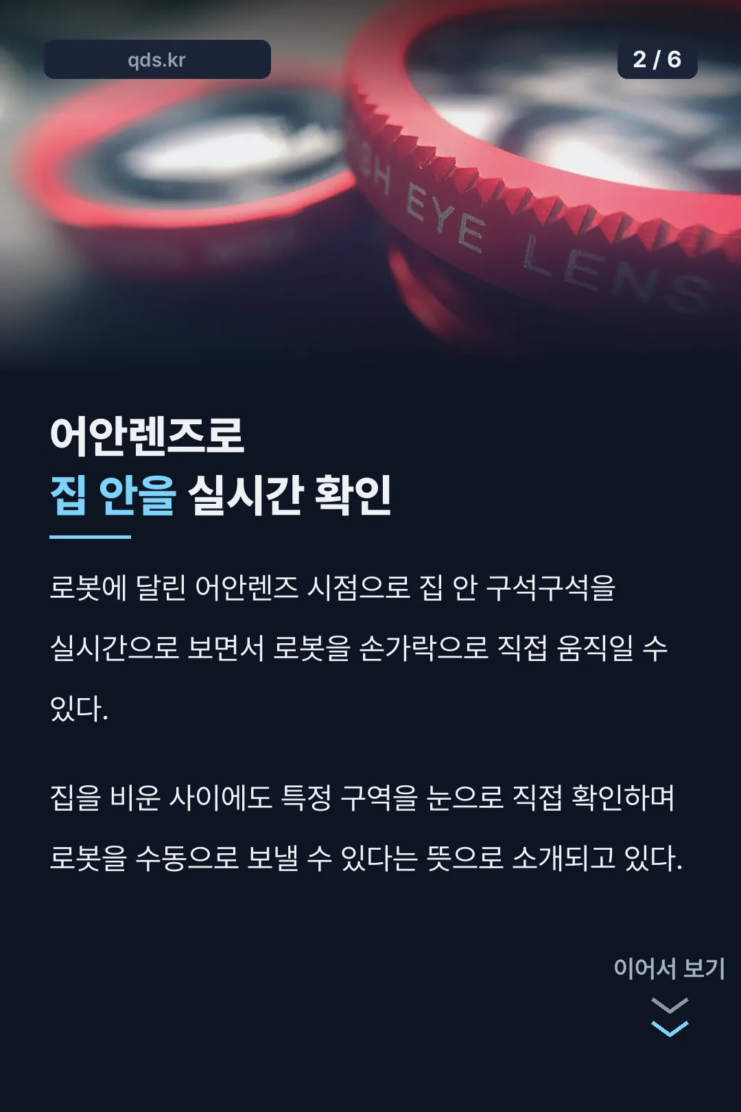 어안렌즈 실시간 조종